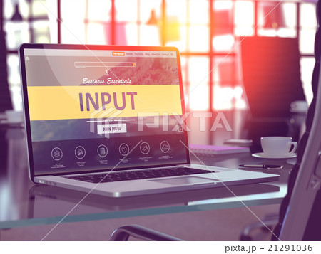 Laptop Screen with Input Concept. Laptop Screen with Input Concept. 21291036
