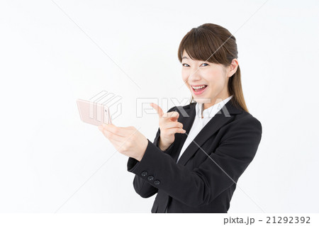 ビジネスウーマン スマホ ビジネスウーマン スマホ 21292392