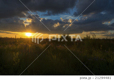 Landscape of sunset at countryside 21294481