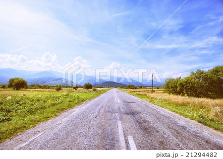Empty road in Romania mountains 21294482