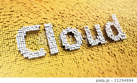 Pixelated Cloud Pixelated Cloud 21294894