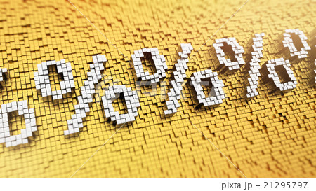Pixelated percents row 21295797