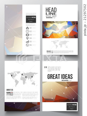 Set of business templates for brochure, magazine 21297502