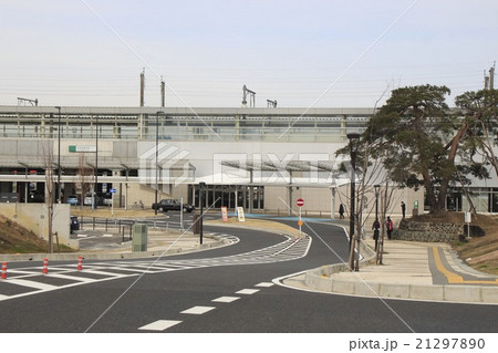 上越新幹線 本庄早稲田駅 南口 の写真素材