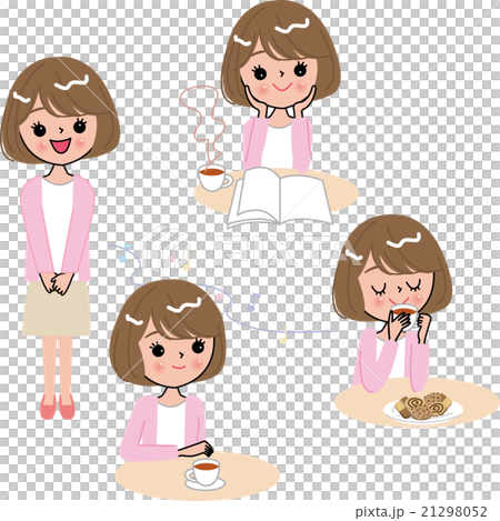 コーヒー&ティータイムセット 女性 コーヒー&ティータイムセット 女性 21298052