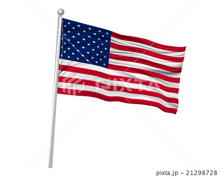 アメリカ 国旗 旗 アイコン のイラスト素材