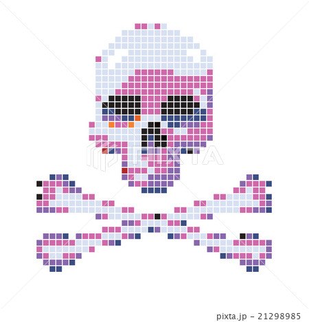 Skull and crossbones collected from pixels. Skull and crossbones collected from pixels. 21298985