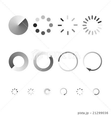 Set of icons showing the load.  21299036