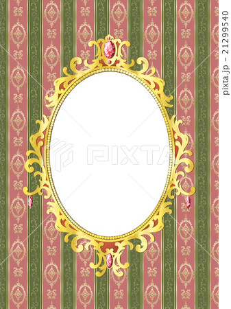 クラシカルストライプ&装飾枠 21299540
