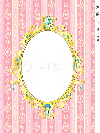 クラシカルストライプ&装飾枠 21299550