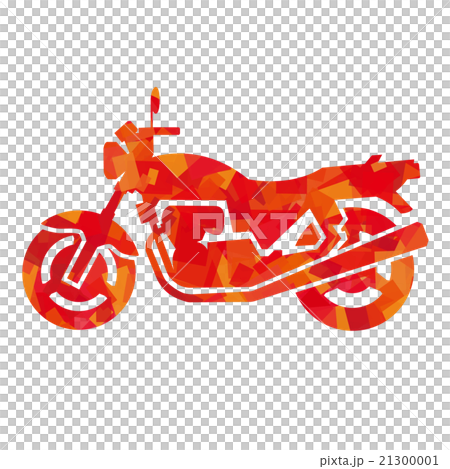 Motorcycle Silhouette (Red Cellophane) 21300001