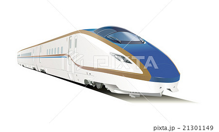 E7 Series Shinkansen Illustration Stock Illustration
