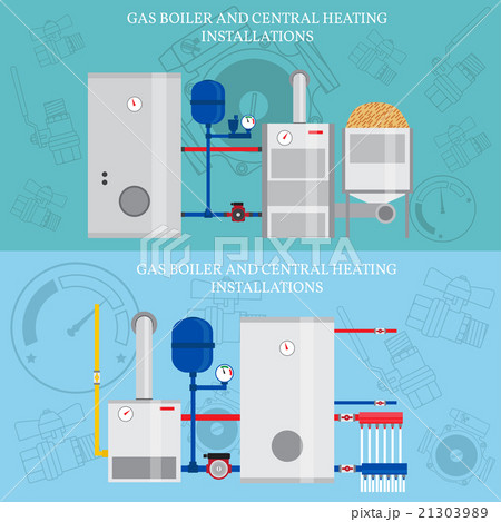 Gas boiler and central heating installations Gas boiler and central heating installations 21303989