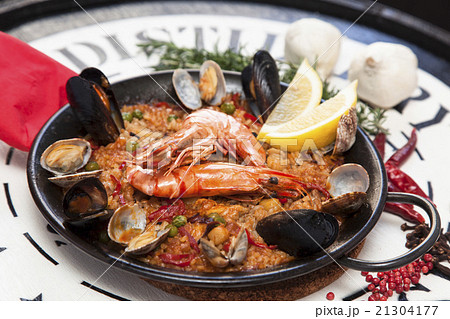 シーフードパエリア 21304177