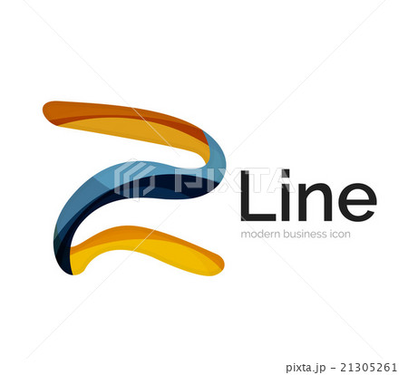 Modern vector ribbon logo Modern vector ribbon logo 21305261