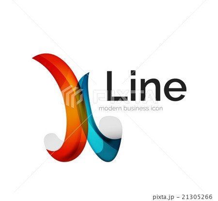 Modern vector ribbon logo 21305266