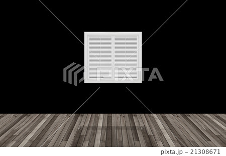 window on black background,3D  21308671