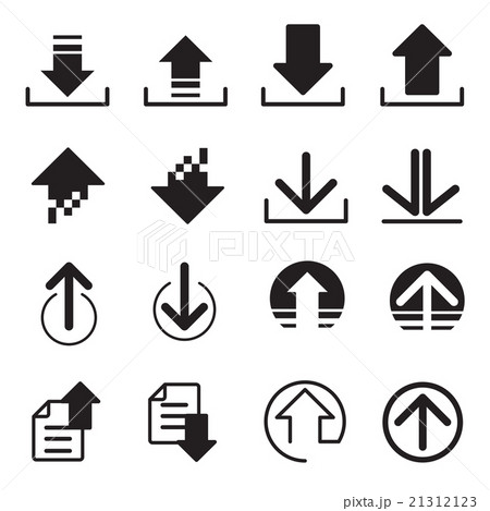 Upload DownLoad icons set 21312123