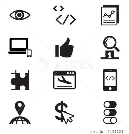 SEO Search engine optimization icon set 21312214