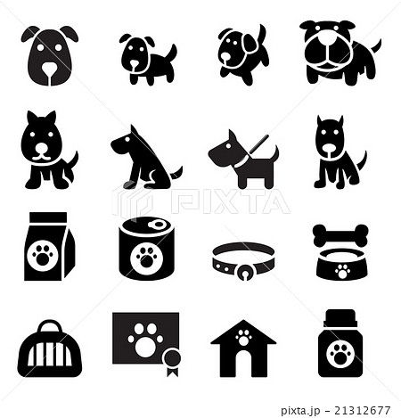 Dog Iconのイラスト素材