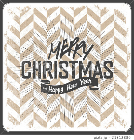 Merry Christmas Vintage Lettering with chevron Merry Christmas Vintage Lettering with chevron 21312886