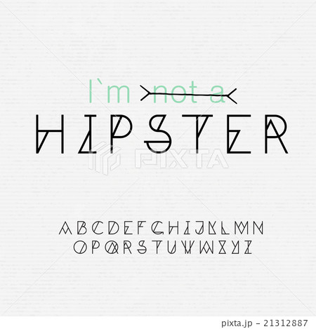 Font for hipsters and seamless paper texture Font for hipsters and seamless paper texture 21312887