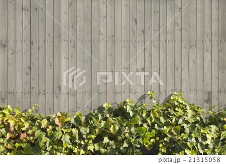 シームレス背景 木の壁と植物 シームレス背景 木の壁と植物 21315058