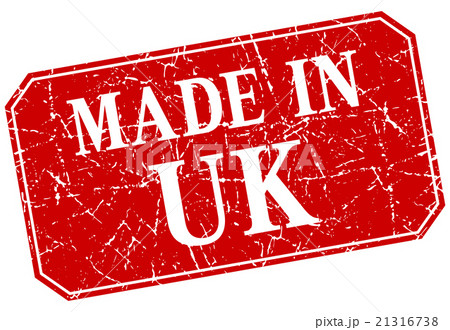made in uk red square grunge stamp made in uk red square grunge stamp 21316738