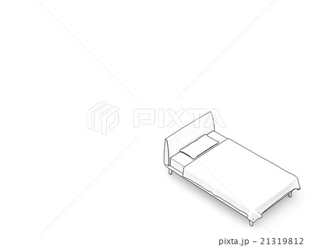 インテリア イラスト ベッドのイラスト素材