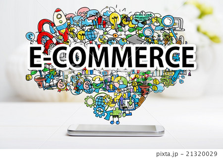 E-Commerce concept with smartphone 21320029