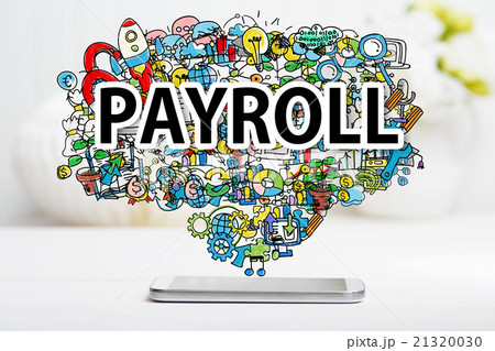 Payroll concept with smartphone 21320030