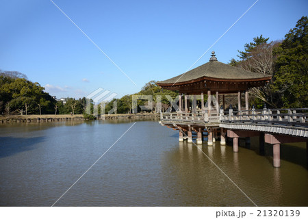 奈良公園・鷺池の浮見堂 21320139