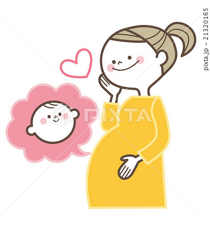 お母さん 妊娠のイラスト素材