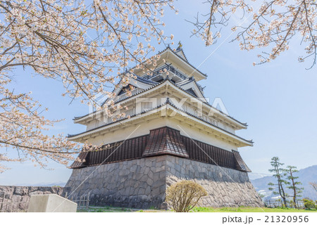 春の上山城の風景 21320956