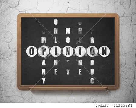 Advertising concept: Opinion in Crossword Puzzle 21325531