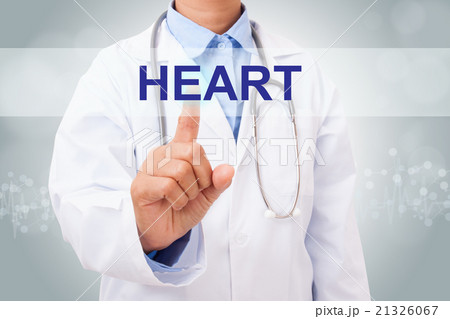 Doctor hand touching HEART sign  21326067