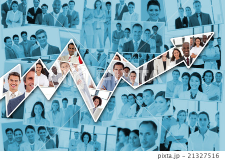 Composite image of red arrow pointing up Composite image of red arrow pointing up 21327516