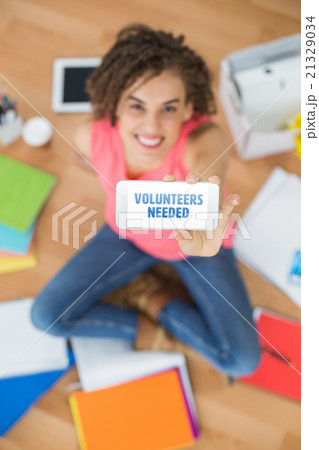 Composite image of volunteers needed Composite image of volunteers needed 21329034