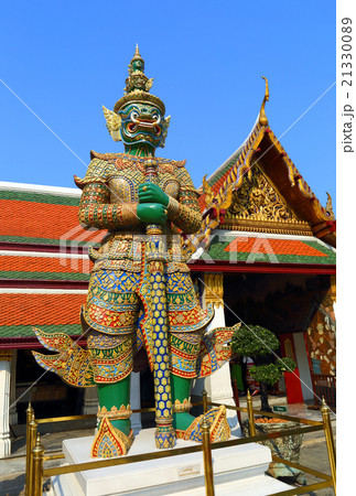 Demon in Wat Phra Kaew in Bangkok Demon in Wat Phra Kaew in Bangkok 21330089