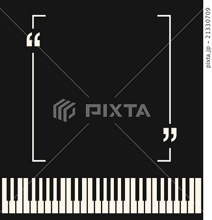 Copyspace frame on piano background. 21330709