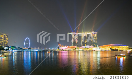 Laser show at the marina bay waterfront singapore 21331319