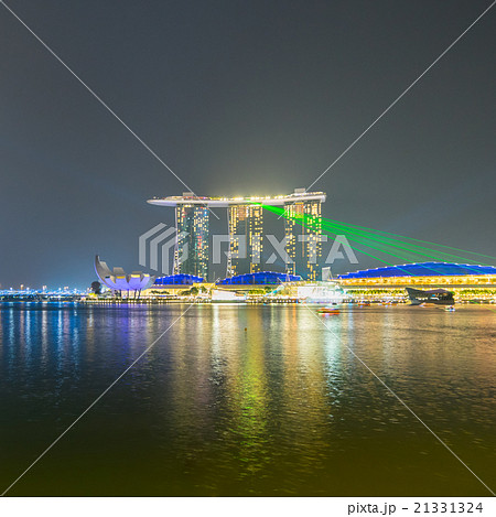 Laser show at the marina bay waterfront singapore Laser show at the marina bay waterfront singapore 21331324