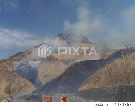 由布岳山麓の野焼き 由布岳山麓の野焼き 21331368