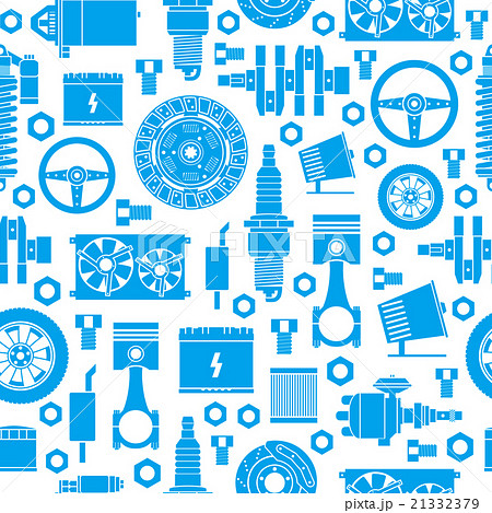 Auto spare parts seamless pattern 21332379