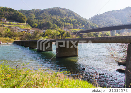 高知県四万十市　中半家沈下橋 21333578