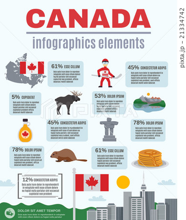Canada Infographics Elements 21334742