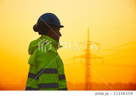 Worker at the sunset 21336359