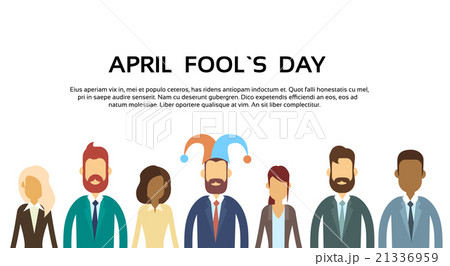 Business People Group Wear Jester Hat, Fool Day Business People Group Wear Jester Hat, Fool Day 21336959