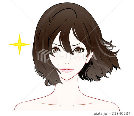 女性の表情 / 自信 / ヌード / なびく髪 女性の表情 / 自信 / ヌード / なびく髪 21340234