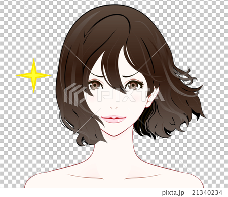 女性の表情 / 自信 / ヌード / なびく髪 女性の表情 / 自信 / ヌード / なびく髪 21340234